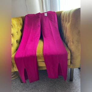 Never worn- Express straight high rise split slacks.